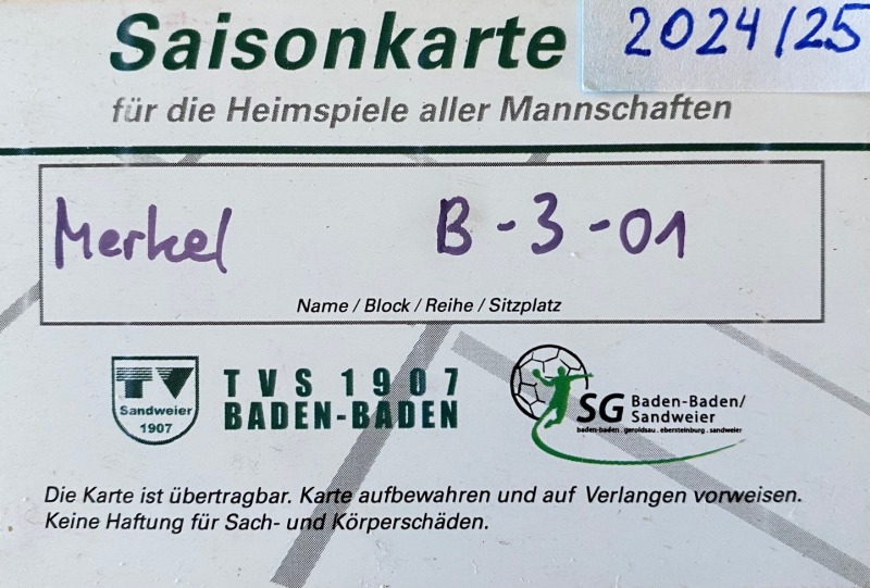 800 Saisonkarte 2024 25